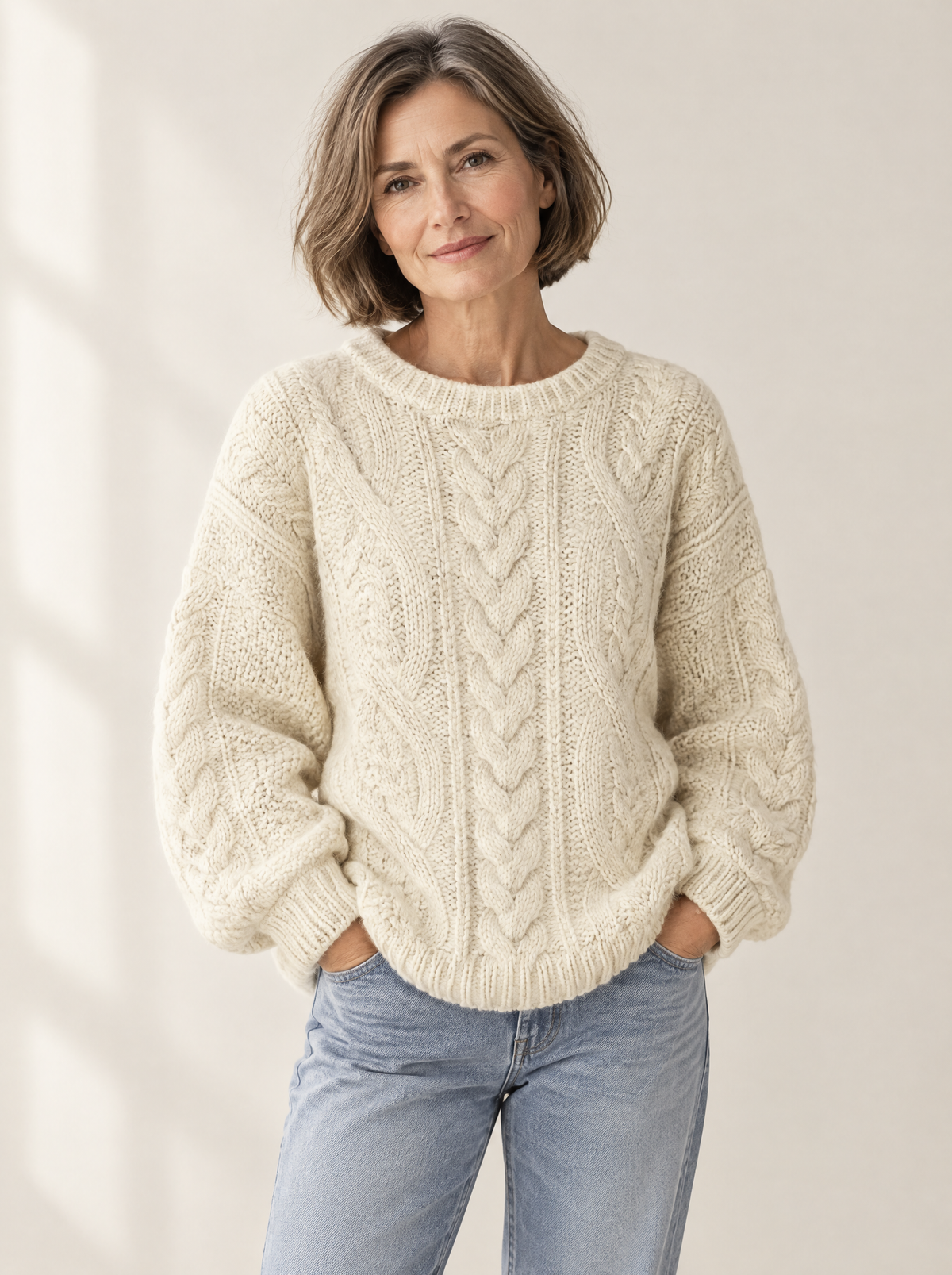 Sweter Iga w warkocze – zdjęcie produktu