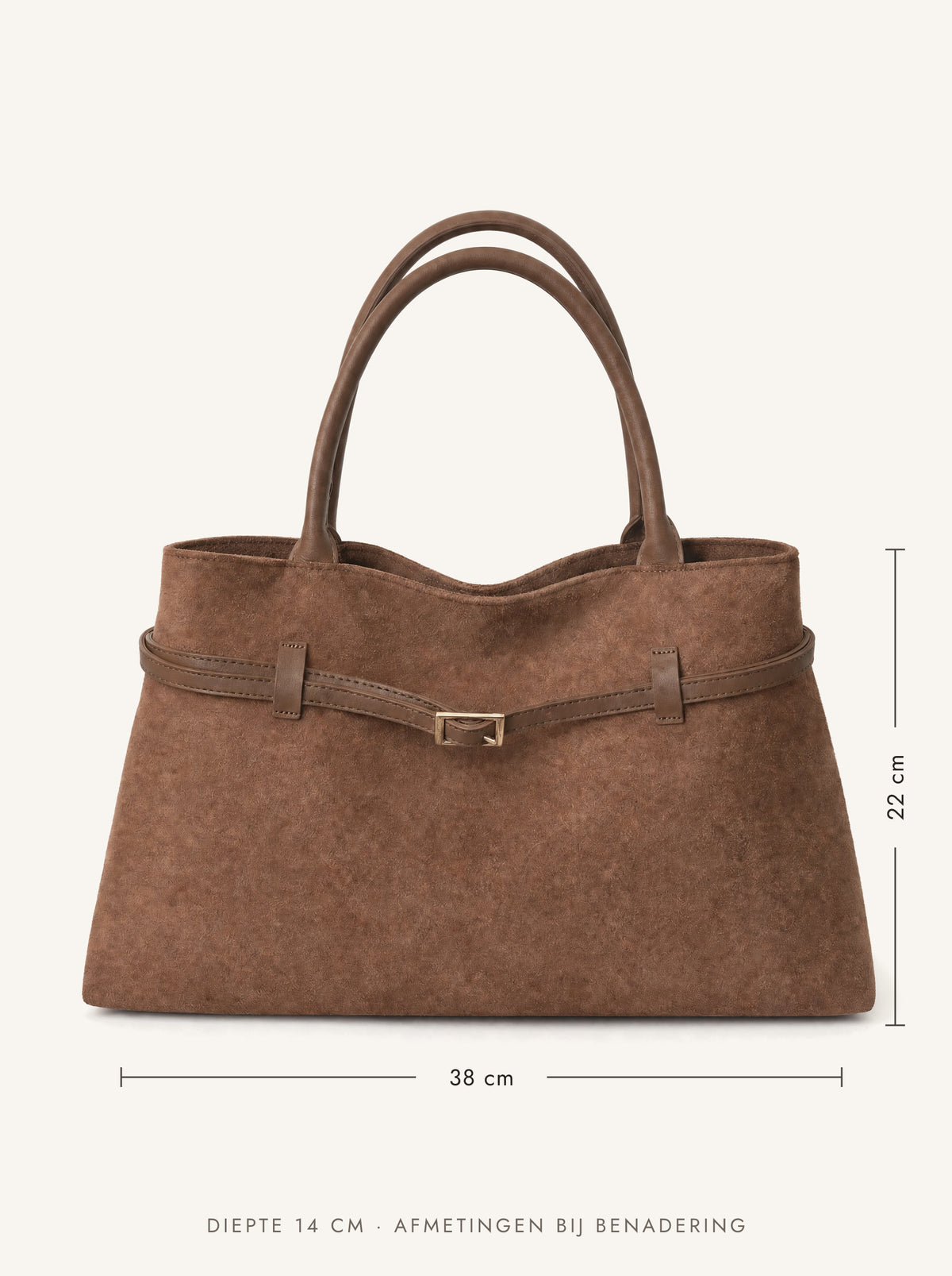 Wymiary torby Laura: ok. 38 × 22 × 14 cm