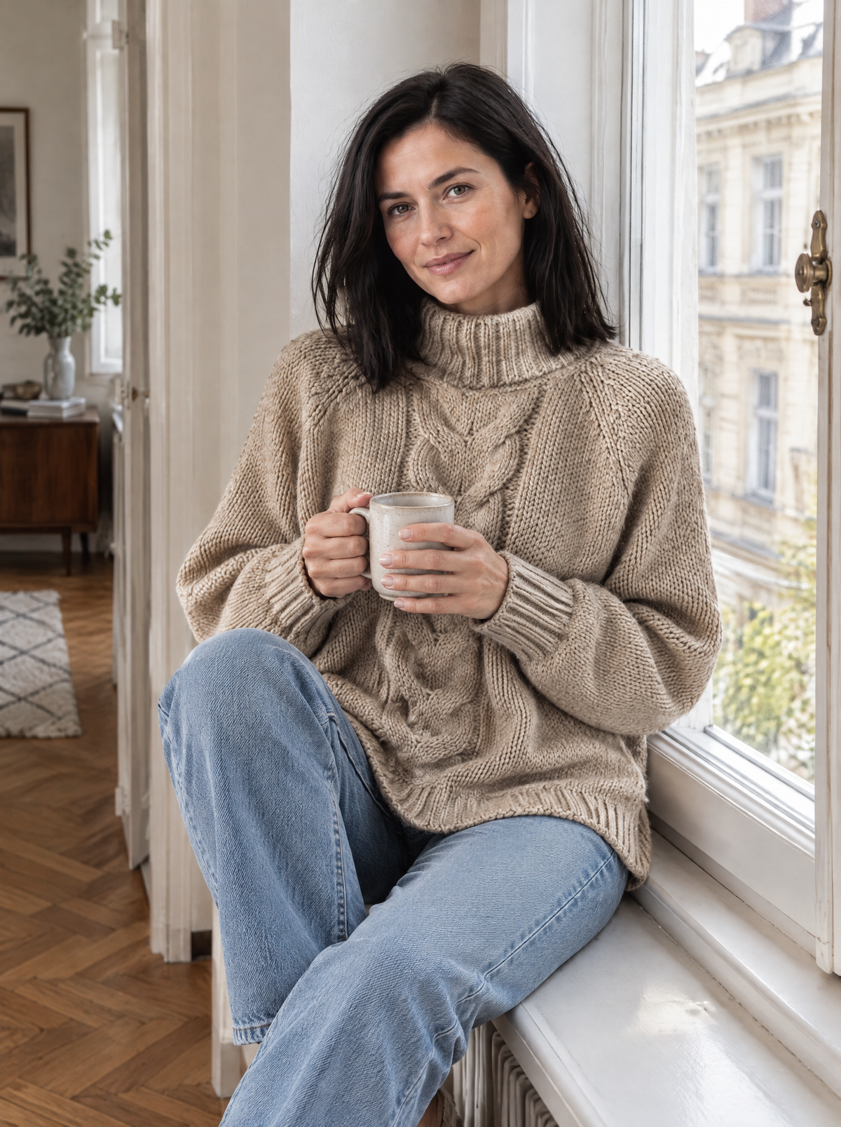 Sweter Kinga oversize – stylizacja na jesiennej ulicy