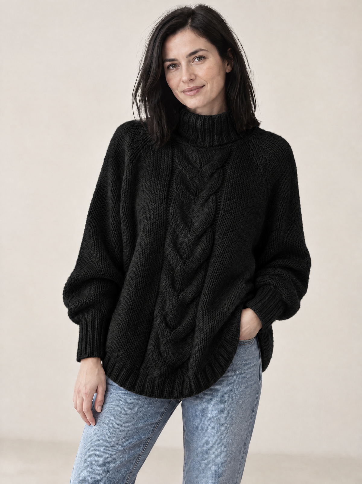 Sweter Kinga oversize w kolorze czarnym